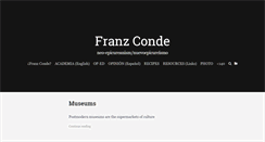 Desktop Screenshot of franzconde.com