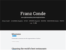 Tablet Screenshot of franzconde.com